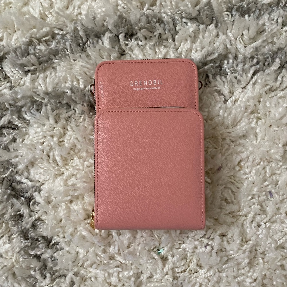 Crossbody pink purse